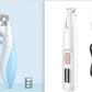 Pets Dog Paw Trimmer With LED Light Fully Waterproof Pet Hair Trimmer With LED Display Dog Clippers For Grooming Widen Blade