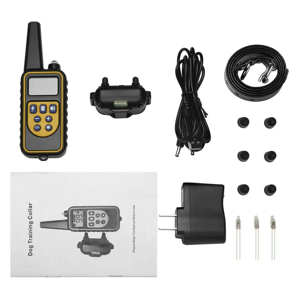 3000FT Dog Training Collar Rechargeable Waterproof Remote Shock Trainer