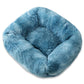 Plush Square Pet Bed Cozy Soft Lounge for Dogs Cats