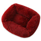 Plush Square Pet Bed Cozy Soft Lounge for Dogs Cats