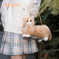 Ginger Cat Bag – Plush Shoulder Bag for Cat Lovers