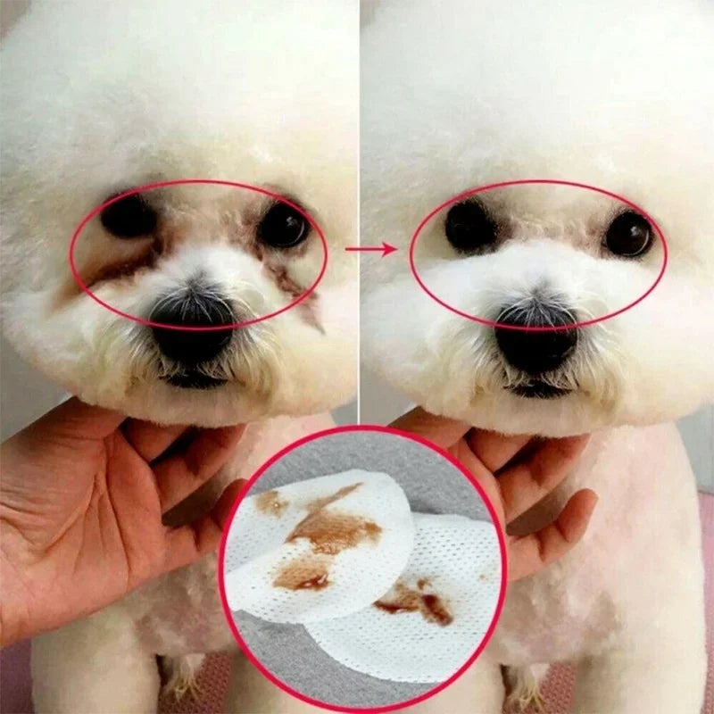 Gentle Pet Eye Wipes for Tear Stains 130 Pcs