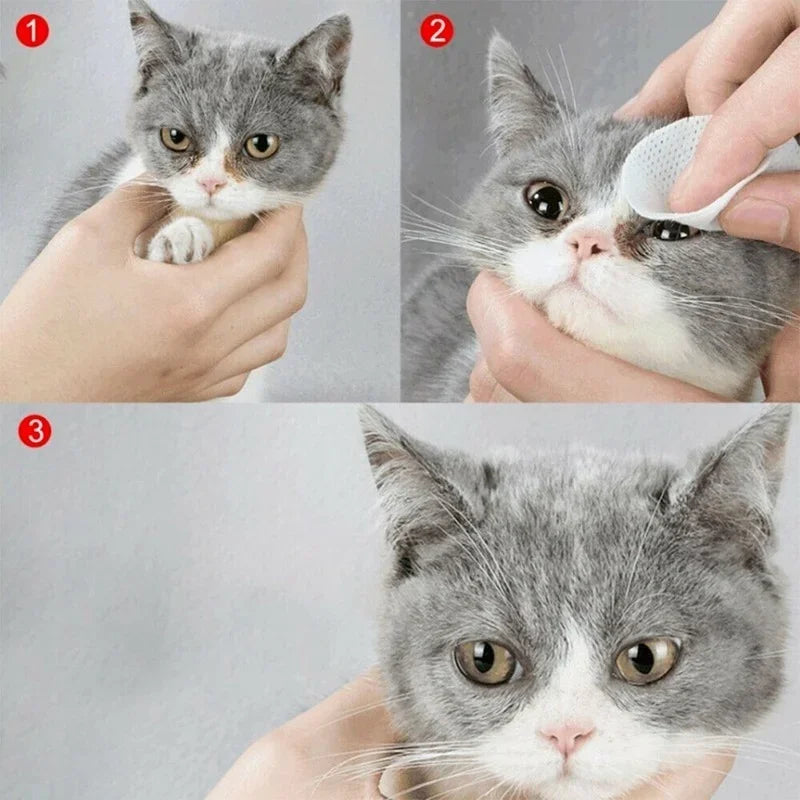 Gentle Pet Eye Wipes for Tear Stains 130 Pcs
