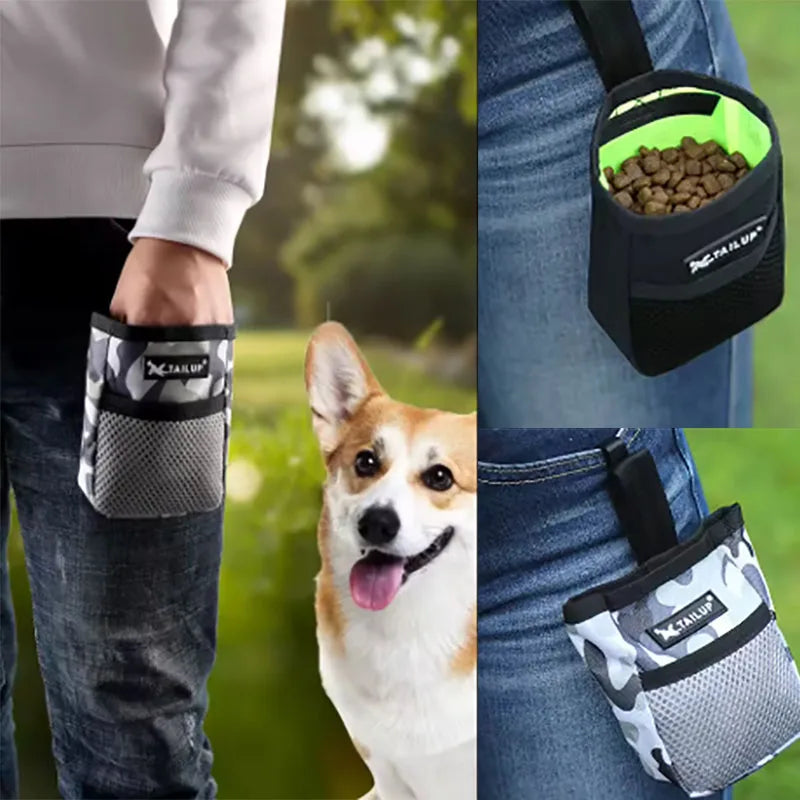 Dog Training Treat Pouch Puppy Reward Waist Bag