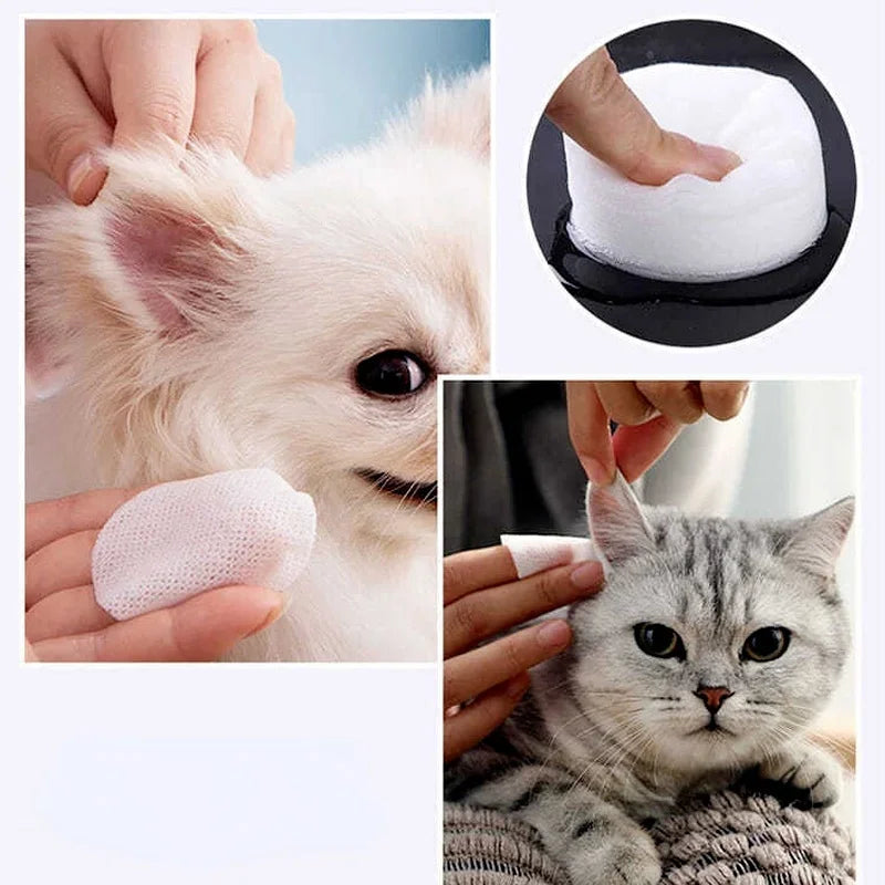 Gentle Pet Eye Wipes for Tear Stains 130 Pcs