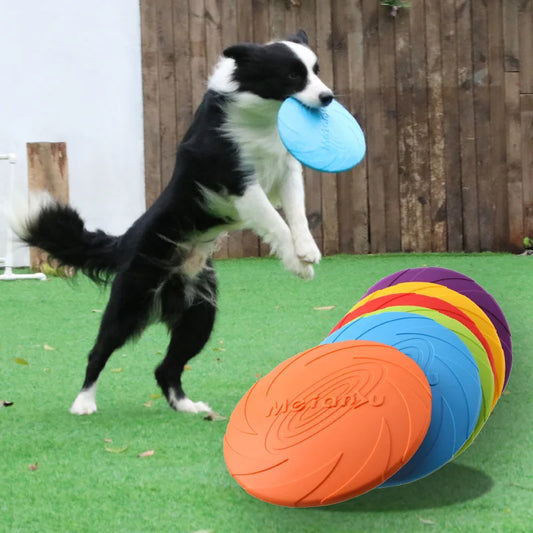 Bite-Resistant Flying Disc Dog Toy Outdoor Interactive Training