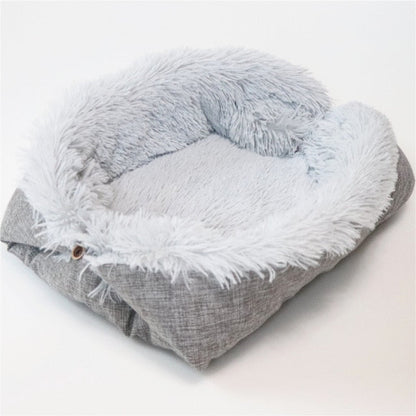 Pet Bed Coral Fleece Soft Cozy Lounge for Dogs Cats