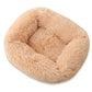 Plush Square Pet Bed Cozy Soft Lounge for Dogs Cats