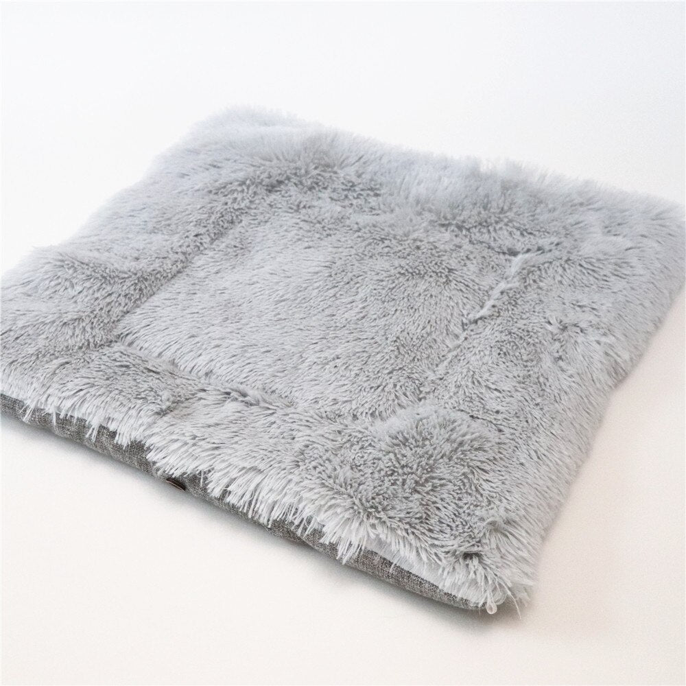Pet Bed Coral Fleece Soft Cozy Lounge for Dogs Cats
