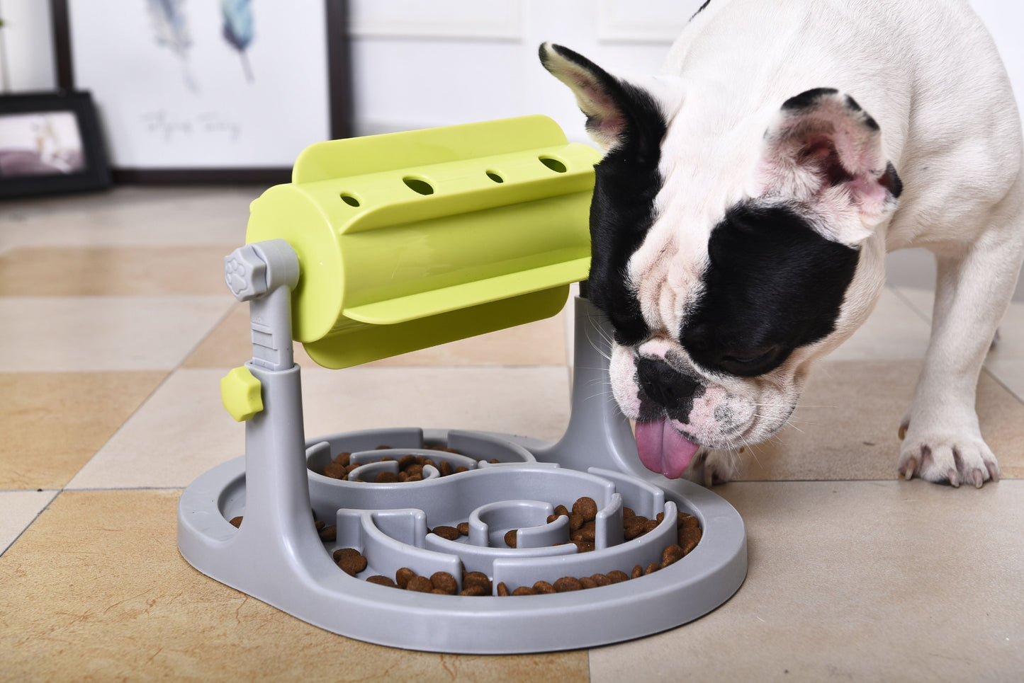 Pet Life Roto Paw Interactive Rotating Slow Feeder Dog Bowl
